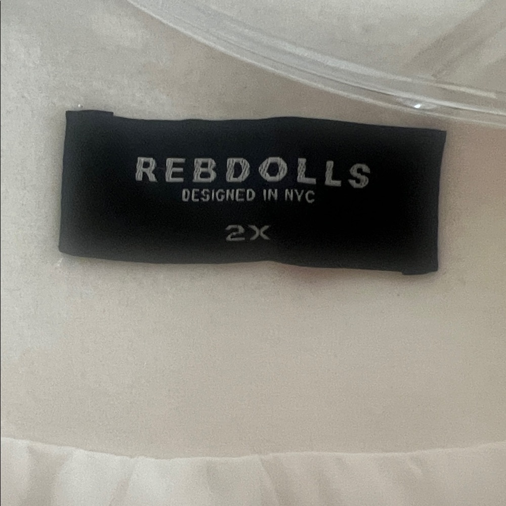 Rebdolls Cream Belted Wrap Coat - Picture 2 of 4